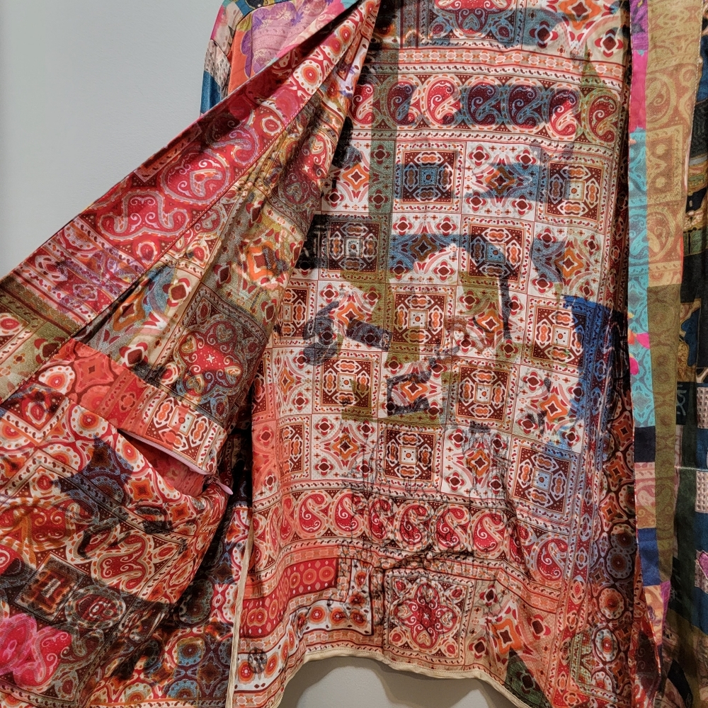 Johnny Was Rebecca Patchwork Kimono Jacket (Reversible) Size Medium NWT! - Picture 6 of 15
